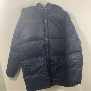 Ski-daddle goose down Mens puffer hoodie Vintage